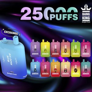 Bang King 25K doble cápsula 25000 inhalaciones | vape desechable a granel de larga duración