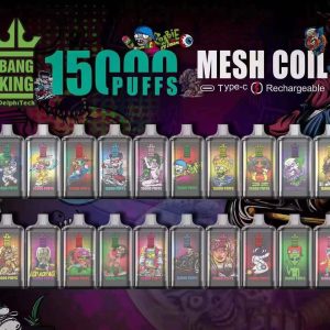 Bang King 15000 | El tanque grande 15000 de 25 ml sopla vape disponible con flujo de aire ajustable