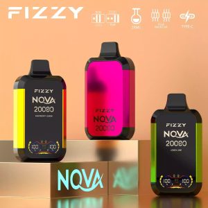 Fizzy Nova 20000 Puffar | dual mesh spole engångsvape med lcd-skärm