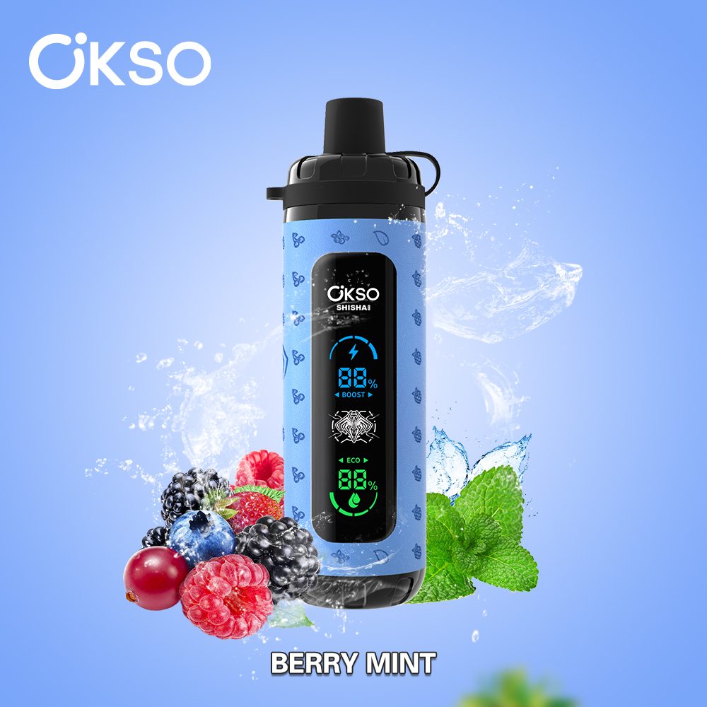 OKSO Shisha Max 40K | 40000 puffs mesh coil disposable vape with adjustable power 2 OKSO Shisha Max 40K | 40000 puffs mesh coil disposable vape with adjustable power - Image 2