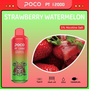POCO PT 12000 Puffs | vape descartável maioria ajustável do fluxo de ar 22ml