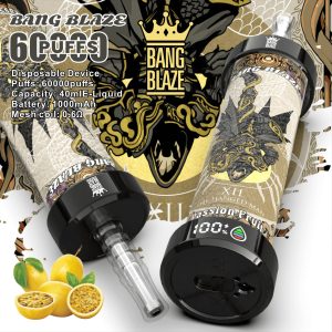 Bang Blaze 60K Shisha | 60.000 baforadas e vaporizador descartável cristalino