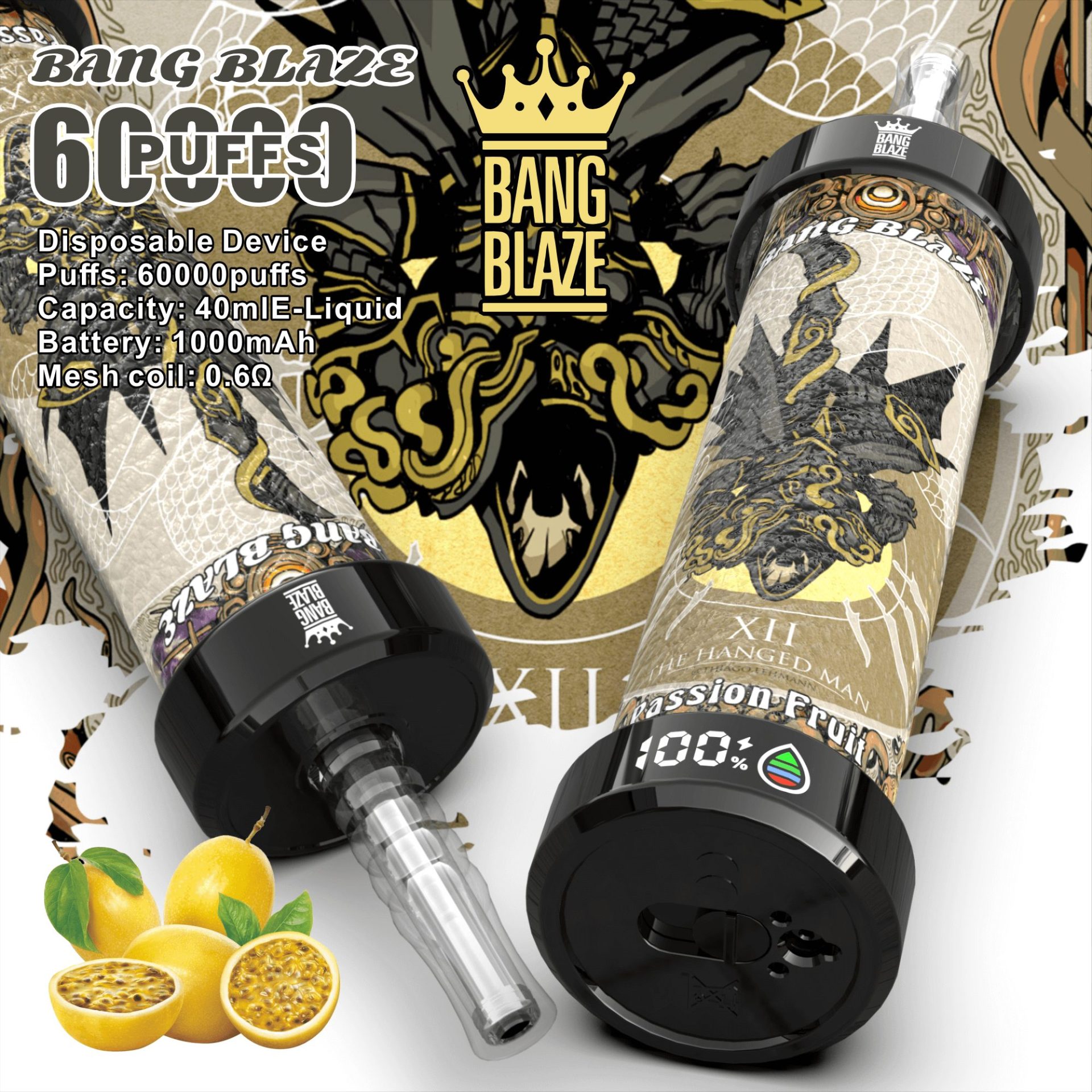 Bang Blaze 60K Shisha | 60,000 puffs & crystal clear disposable vape 1 Bang Blaze 60K Shisha | 60,000 puffs & crystal clear disposable vape