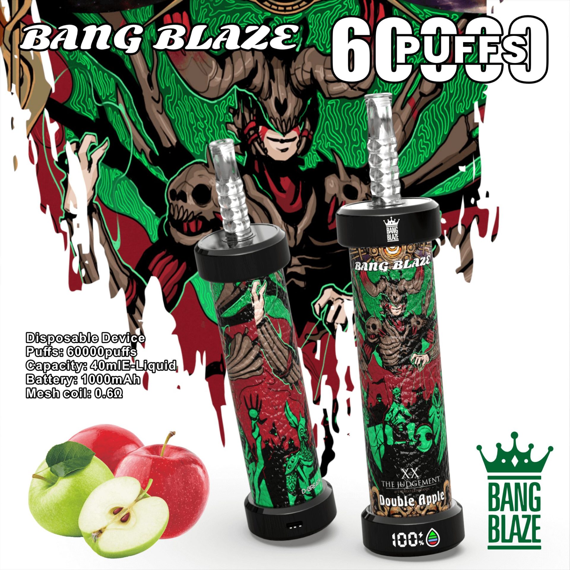 Bang Blaze 60K Shisha | 60,000 puffs & crystal clear disposable vape 4 Bang Blaze 60K Shisha | 60,000 puffs & crystal clear disposable vape - Image 4