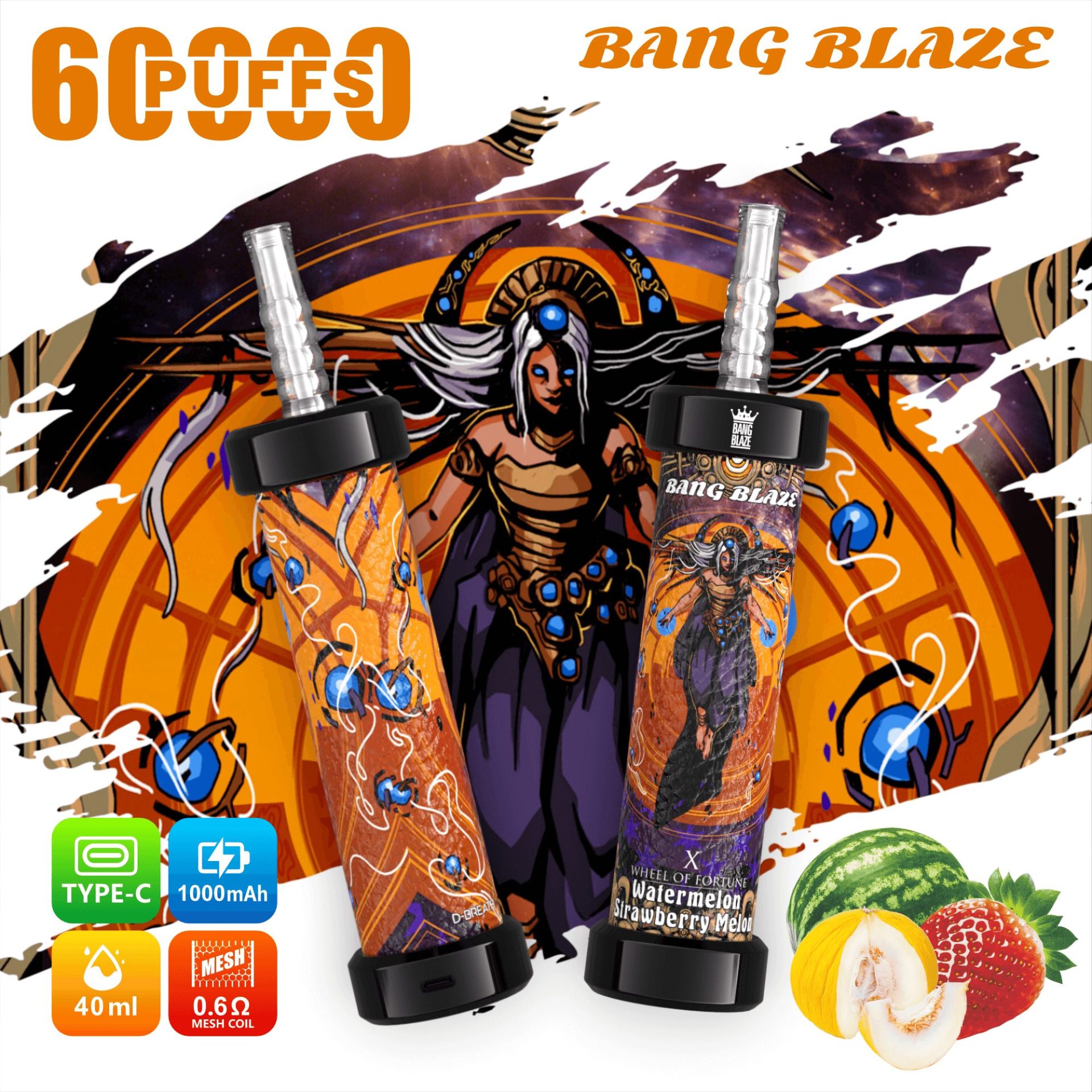 Bang Blaze 60K Shisha | 60,000 puffs & crystal clear disposable vape 8 Bang Blaze 60K Shisha | 60,000 puffs & crystal clear disposable vape - Image 8