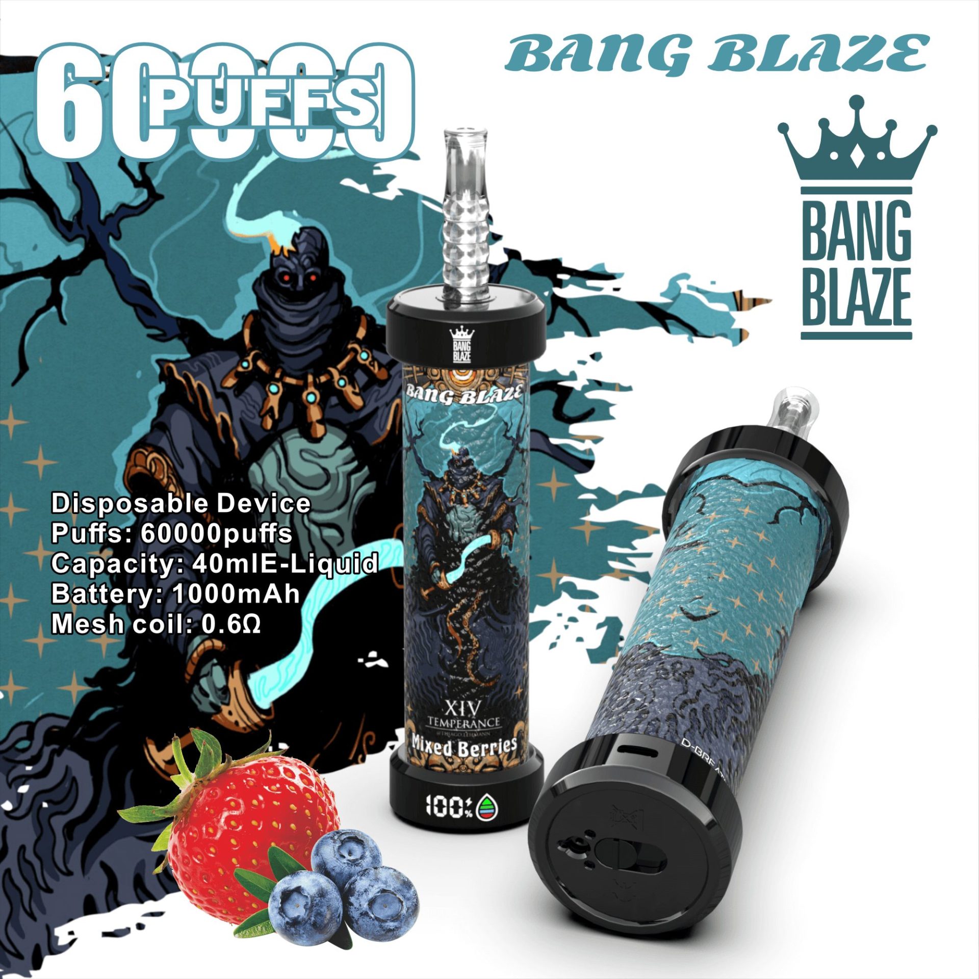Bang Blaze 60K Shisha | 60,000 puffs & crystal clear disposable vape 10 Bang Blaze 60K Shisha | 60,000 puffs & crystal clear disposable vape - Image 10