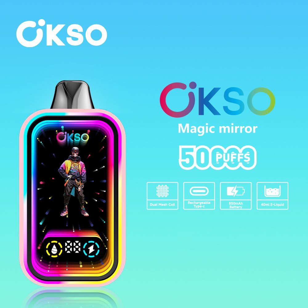 OKSO Magische Spiegel 50K | 50.000 trekjes wegwerpvape met rgb-spiegelafwerking 43 OKSO Magische Spiegel 50K | 50.000 trekjes wegwerpvape met rgb-spiegelafwerking - Afbeelding 43