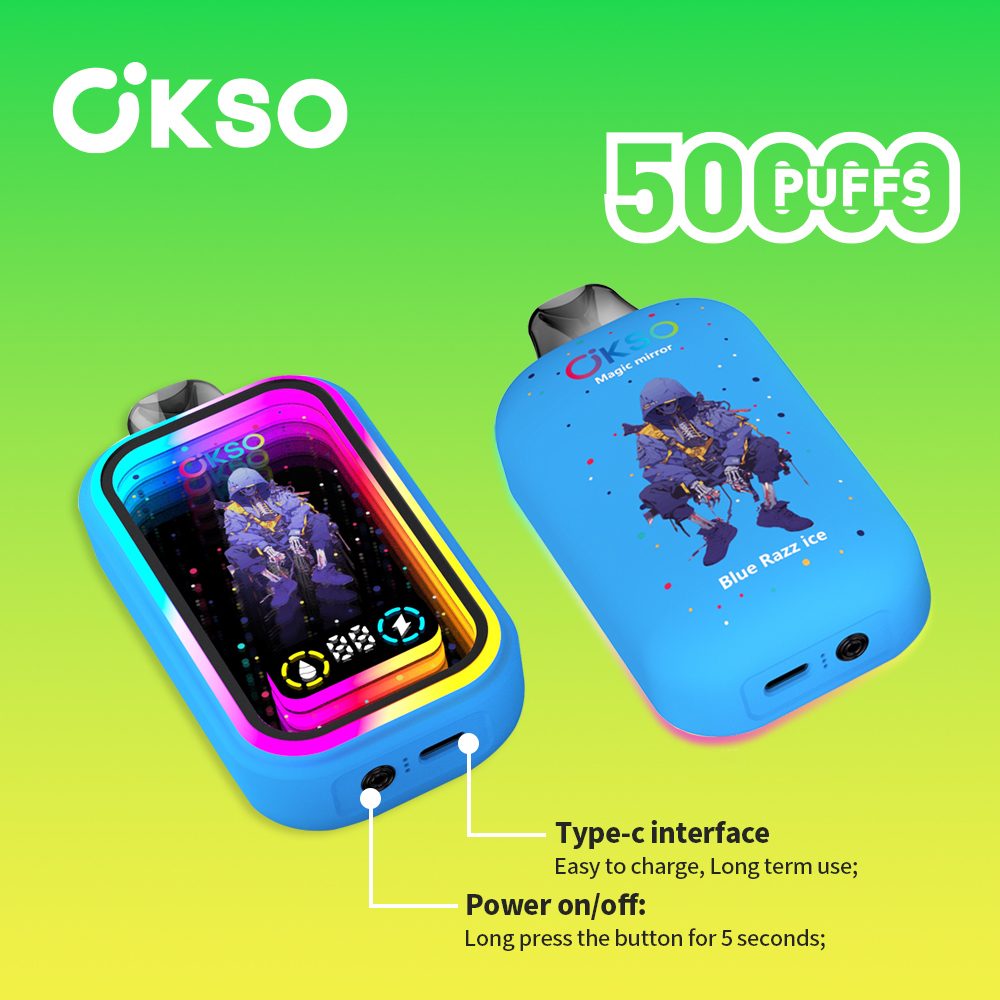 OKSO Magische Spiegel 50K | 50.000 trekjes wegwerpvape met rgb-spiegelafwerking 36 OKSO Magische Spiegel 50K | 50.000 trekjes wegwerpvape met rgb-spiegelafwerking - Afbeelding 36