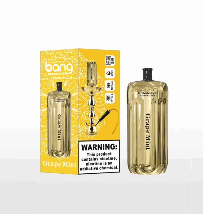 Bang E-シーシャヘッド 42K | 42000 パフ ゴールド シーシャ 使い捨て ベイプ LED & Type-C 充電付き 3 Bang E-シーシャヘッド 42K | 42000 パフ ゴールド シーシャ 使い捨て ベイプ LED & Type-C 充電付き - 画像 (3)