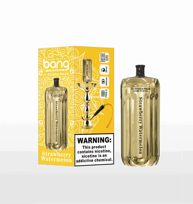Bang E-シーシャヘッド 42K | 42000 パフ ゴールド シーシャ 使い捨て ベイプ LED & Type-C 充電付き 10 Bang E-シーシャヘッド 42K | 42000 パフ ゴールド シーシャ 使い捨て ベイプ LED & Type-C 充電付き - 画像 (10)