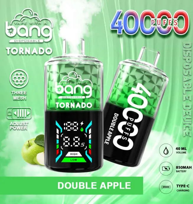 Bang Tornado 40K | 40000 puffar engångsvape med smart skärm med trippel mesh-spole 5 Bang Tornado 40K | 40000 puffar engångsvape med smart skärm med trippel mesh-spole - Bild 5