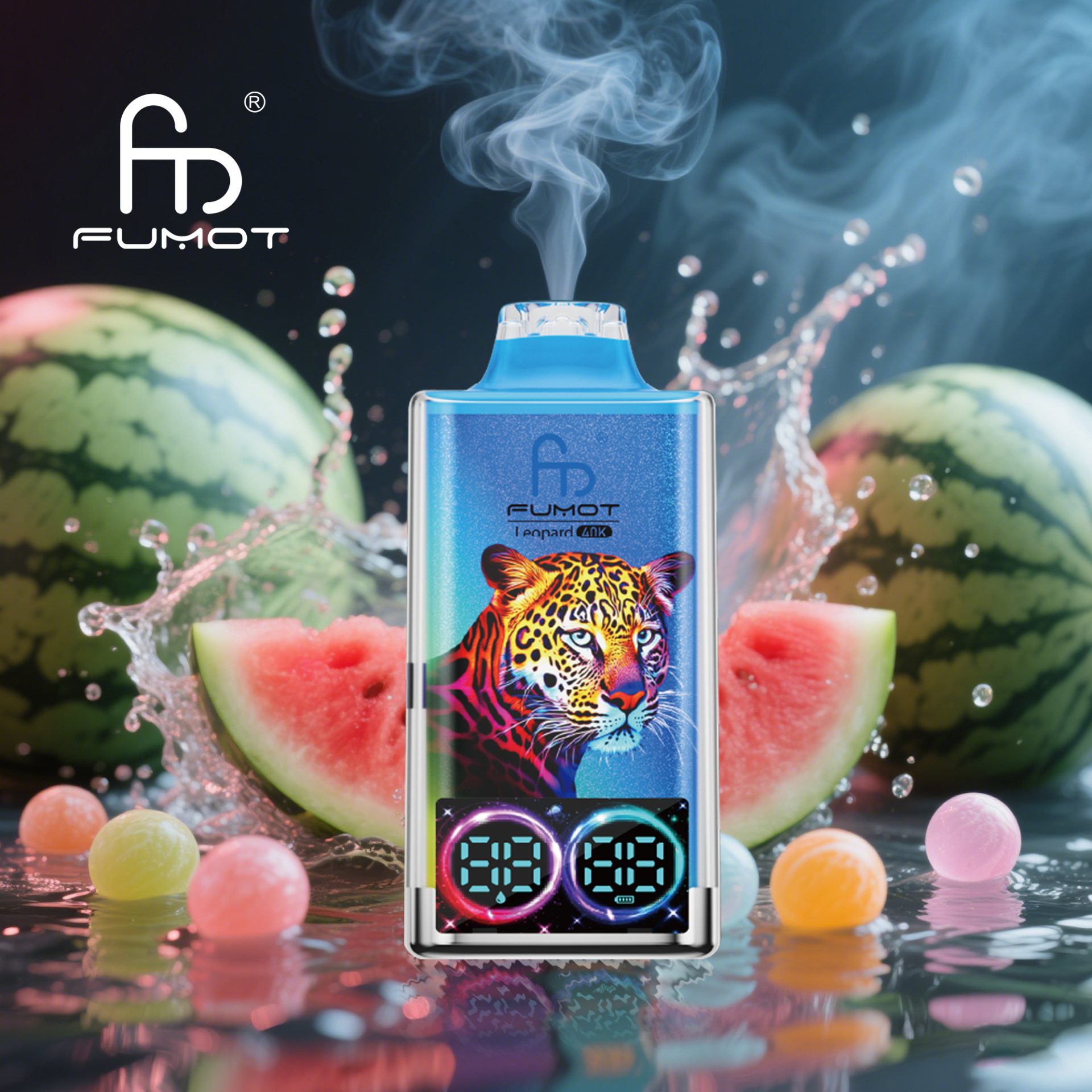 Fumot Leopard 40K | 40 000 puff ömlesztett eldobható vape rgb lámpákkal 16 Fumot Leopard 40K | 40 000 puff ömlesztett eldobható vape rgb lámpákkal - Image 16