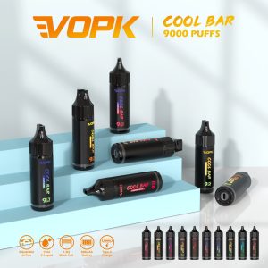 VOPK Cool Bar 9000 | 9000 fújás eldobható vape hálós tekercssel és állítható légáramlással