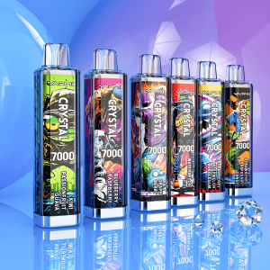 VAPME Cristal 7K 7000 Puffs | bobina de malha vape descartável em massa recarregável