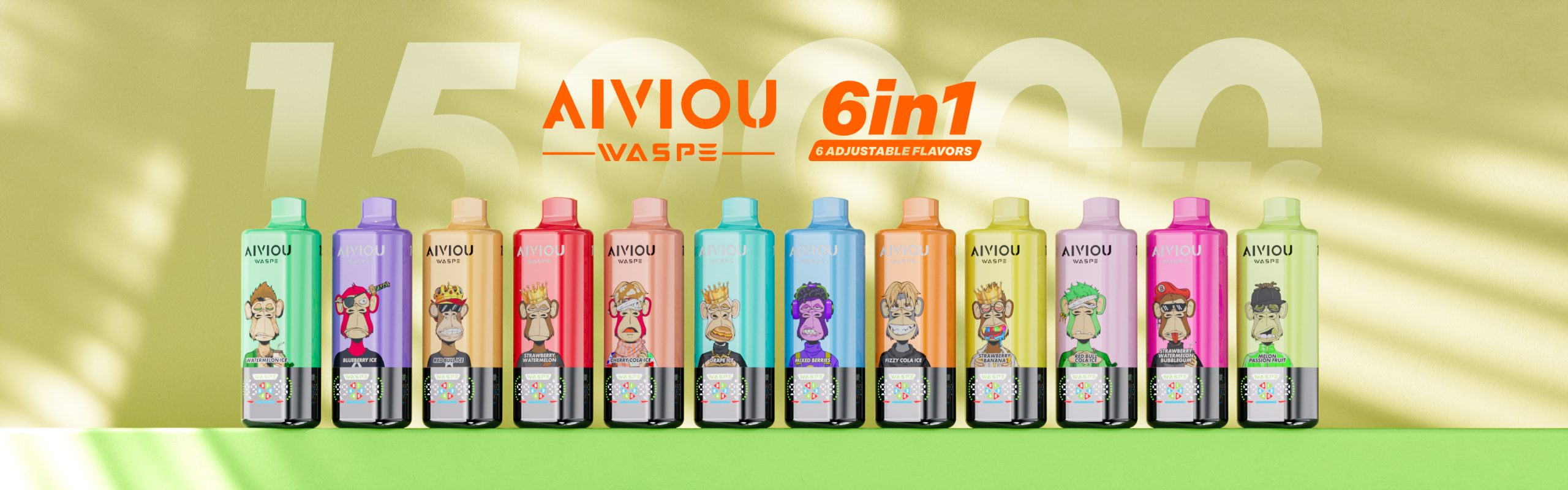 Top 5 Longest-Lasting Disposable Vapes of 2025: WASPE AIVIOU 150K, Bang Legend, UZY Crystal & More 7 WASPE AIVIOU 6-in-1 150000 Puffs