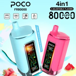 POCO FR 80K | 80000 Puffs 4 az 1-ben négyhálós tekercs, újratölthető eldobható vape