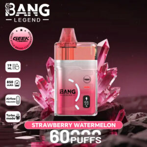 Bang Legend Geek 60K |調整可能なエアフローとターボモード、60000 パフ、大容量の使い捨てベープ