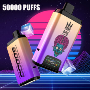 Bang Box 50K | 50ml 50000 パフ、デュアルフレーバー、LCD スクリーン、850mAh 充電式、バルク卸売使い捨て VAPE