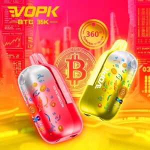 VOPK BTC 35K | intelligens képernyő, 35000 fújás, kettős háló, állítható légáramlás, tömeges eldobható vape